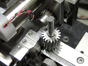 Worm gear measuring unit